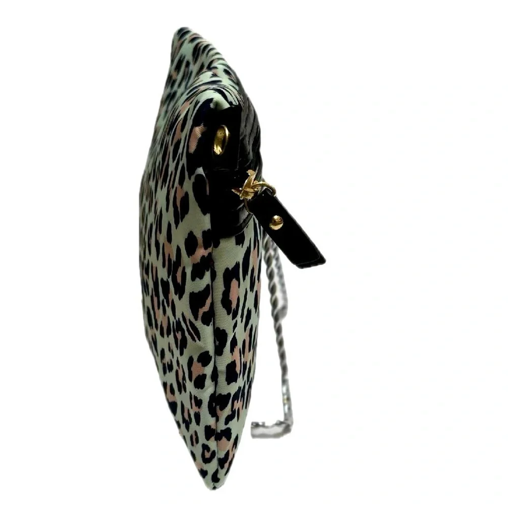 Juicy Couture Leopard Print Clutch - Black and Cream Cosmetic Case
